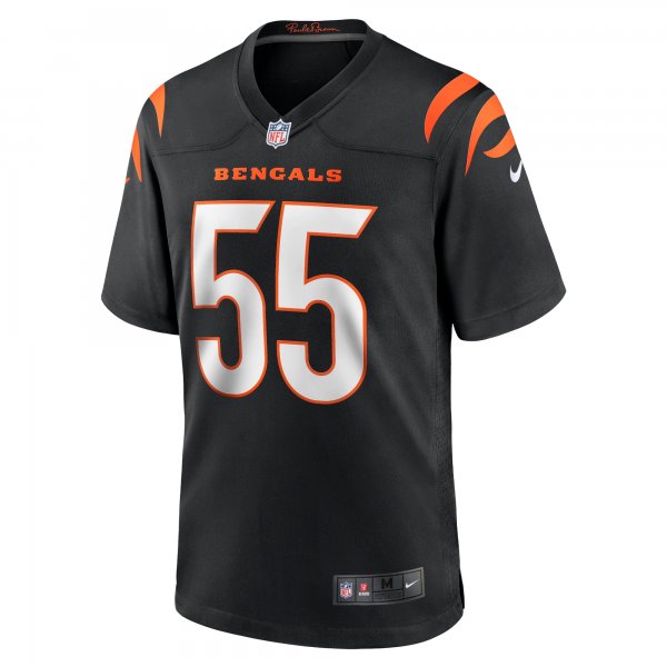 Men's Cincinnati Bengals Logan Wilson Nike Black Game Jersey