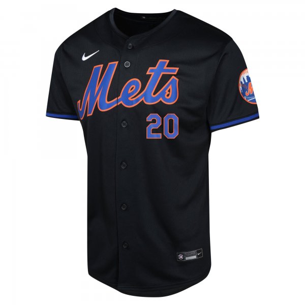 Youth New York Mets Pete Alonso Nike Black Alternate Limited Player Jersey