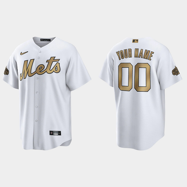 Men's New York Mets Custom 2022 MLB All-Star Game Cool Base Jersey - White