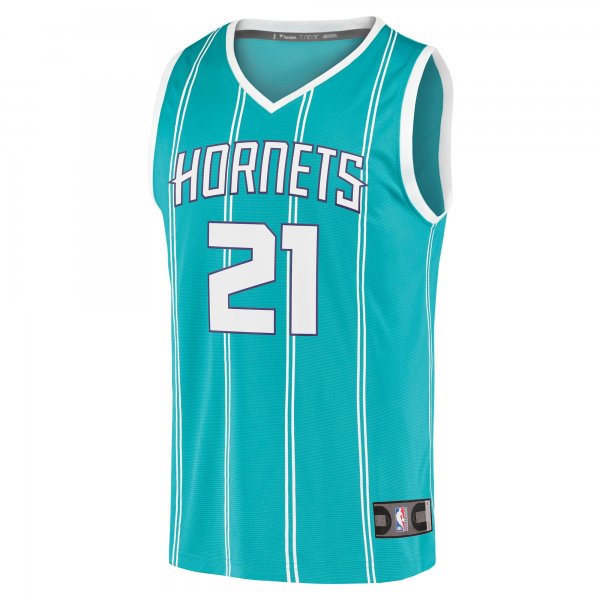 Youth Charlotte Hornets JT Thor Fanatics Teal 2021/22 Fast Break Replica Jersey - Icon Edition