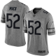 Men's Chicago Bears #52 Khalil Mack Gray Stitched NFL Limited Gridiron Gray Jersey