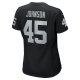 Women's Las Vegas Raiders Jaquan Johnson Nike Black Game Player Jersey