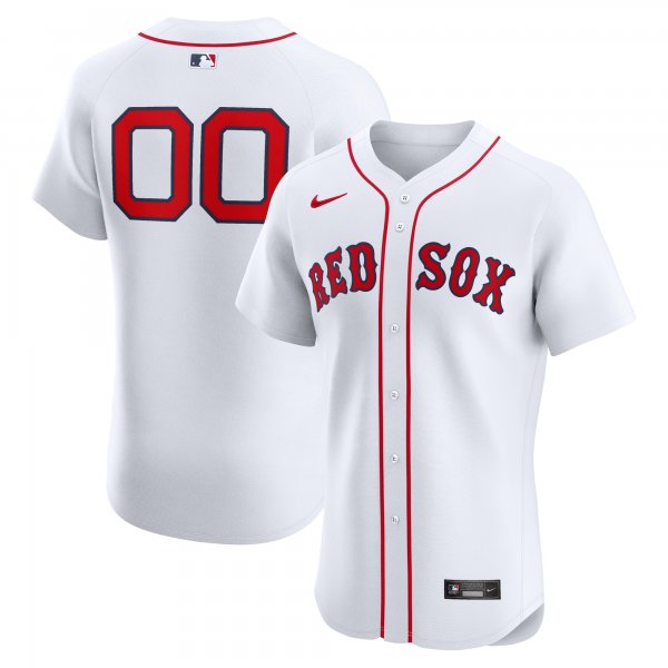 Men's Boston Red Sox Nike White Home Elite Custom Jersey