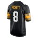 Men's Pittsburgh Steelers Kenny Pickett Nike Black Player Alternate Game Jersey