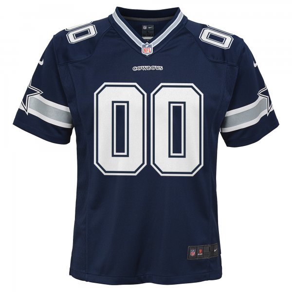 Youth Dallas Cowboys Nike Navy Custom Game Jersey