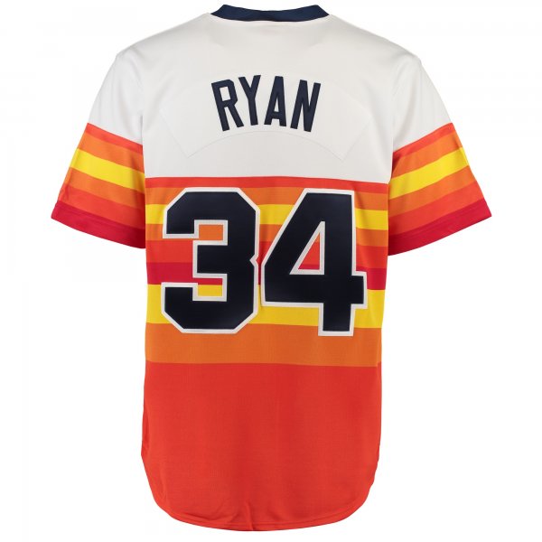 Men's Houston Astros Nolan Ryan Mitchell & Ness White Throwback Jersey