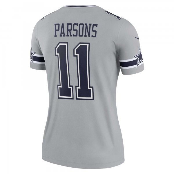 Women's Dallas Cowboys Micah Parsons Nike Silver Inverted Legend Jersey