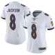 Nike Baltimore Ravens #8 Lamar Jackson White Women's Stitched NFL Vapor Untouchable Limited Jersey