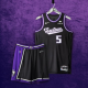 Men's Sacramento Kings #5 De'Aaron Fox 2021-22 NBA 75th Anniversary Black City Edition Jersey