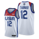 USA Women's Basketball #12 Diana Taurasi 2021 Tokyo Olympics White Stitched Home Jersey