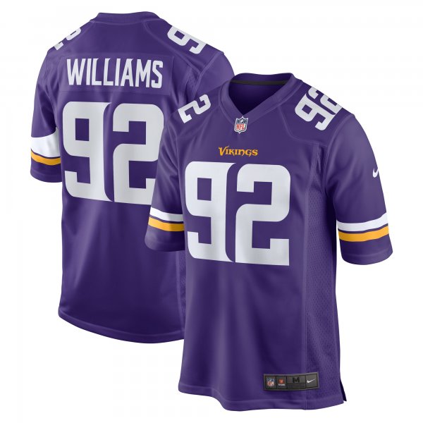 Men's Minnesota Vikings Jonah Williams Nike  Purple Team Game Jersey