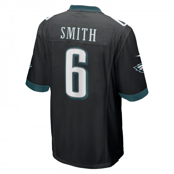 Men's Philadelphia Eagles DeVonta Smith Nike Black Game Jersey