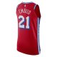 Men's Philadelphia 76ers Joel Embiid Jordan Brand Red Player Jersey - Statement Edition