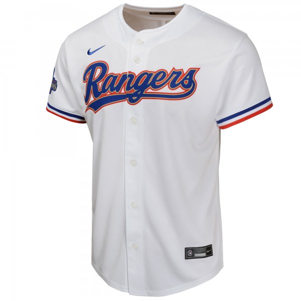 Youth Texas Rangers  Nike White 2024 Gold Collection Limited Jersey