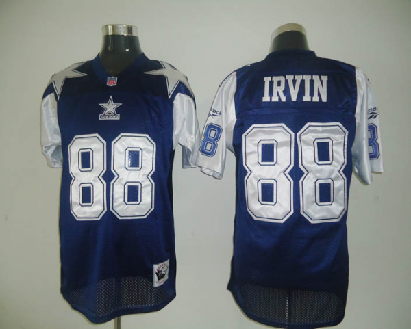 Mitchell And Ness Dallas Cowboys #88 Michael Irvin Blue/White Stitched Throwback NFL Jersey