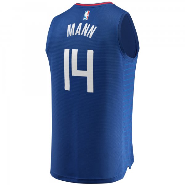 Men's LA Clippers Terance Mann Fanatics Royal Fast Break Replica Jersey - Icon Edition