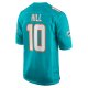 Men's Miami Dolphins Tyreek Hill Nike Aqua Game Jersey