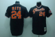 Mitchell And Ness San Francisco Giants #24 Mays Stitched Black Throwback MLB Jersey