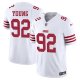 Men's San Francisco 49ers #92 Chase Young Nike White Vapor F.U.S.E. Limited NFL Jersey