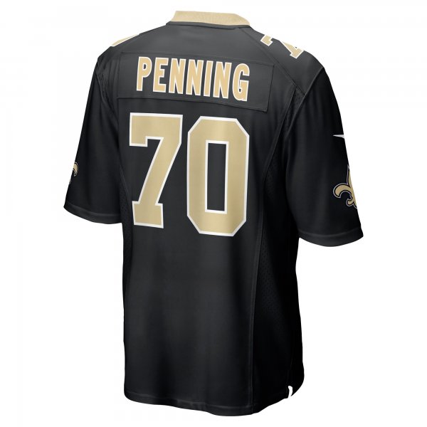 Men's New Orleans Saints Trevor Penning Nike Black Player Game Jersey