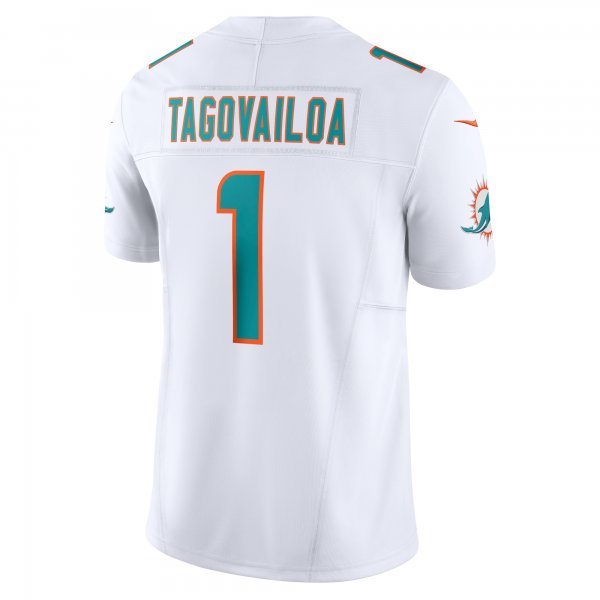 Men's Miami Dolphins Tua Tagovailoa Nike White Vapor F.U.S.E. Limited Jersey