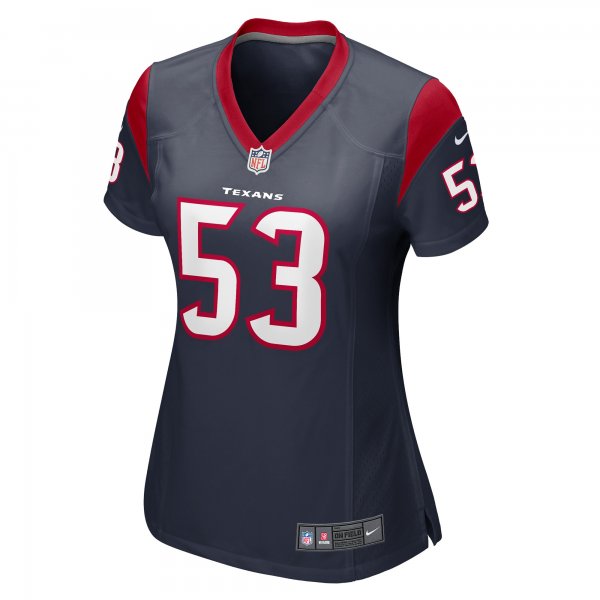 Women's Houston Texans Blake Cashman Nike Navy Game Player Jersey