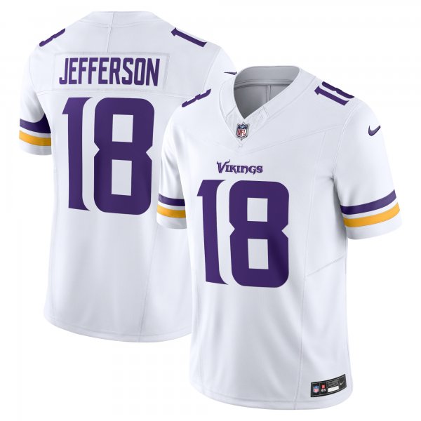 Men's Minnesota Vikings Justin Jefferson Nike White Vapor F.U.S.E. Limited Jersey