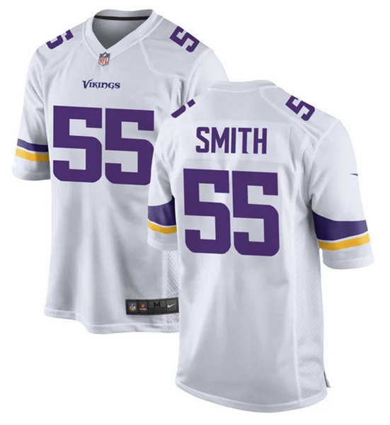 Men's Minnesota Vikings #55 Za'Darius Smith White Stitched Nike NFL Jersey