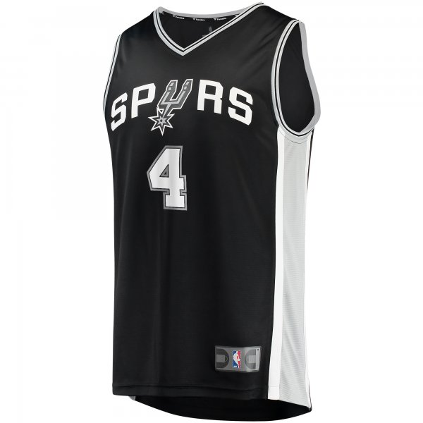 Men's San Antonio Spurs Devonte' Graham Fanatics Black Fast Break Player Jersey - Icon Edition