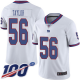 New York Giants #56 Lawrence Taylor White Youth Stitched NFL Limited Rush 100th Season Jersey