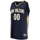 Men's New Orleans Pelicans Fanatics Navy Fast Break Custom Replica Jersey - Icon Edition