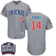 Chicago Cubs #14 Ernie Banks Grey Flexbase Collection Road 2016 World Series Bound Stitched MLB Jersey