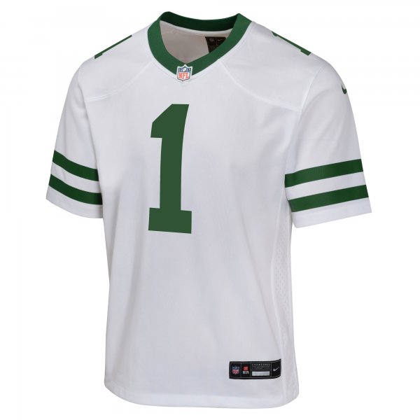 Youth New York Jets Ahmad Sauce Gardner Nike Legacy White Game Jersey