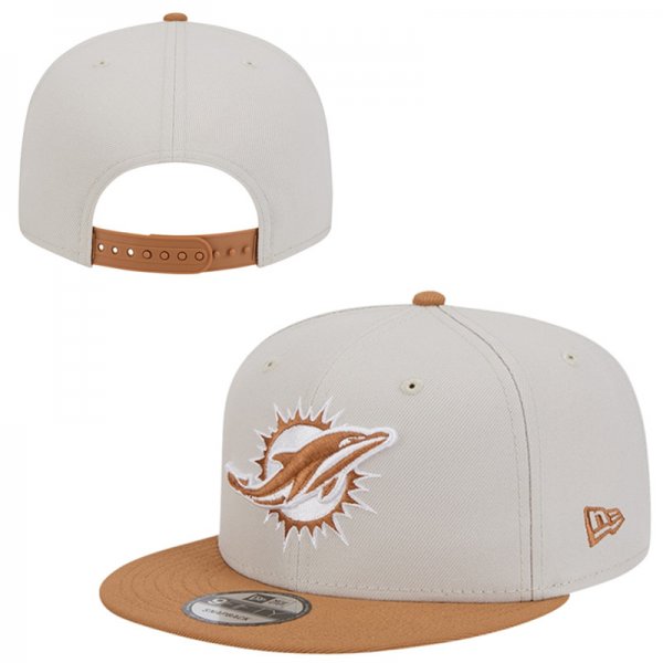 Miami Dolphins Brown And Grey Cap