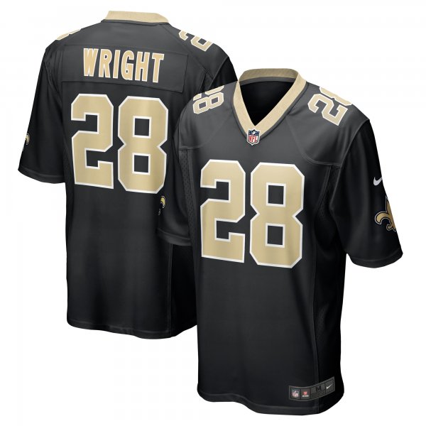 Men's New Orleans Saints Rejzohn Wright Nike  Black  Game Jersey