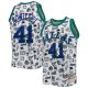 Men's Dallas Mavericks Dirk Nowitzki Mitchell & Ness White 1998/99 Hardwood Classics Doodle Swingman Jersey