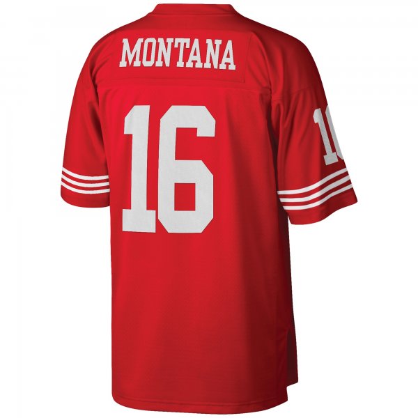 Men's San Francisco 49ers Joe Montana Mitchell & Ness Scarlet Big & Tall 1990 Retired Player Replica Jersey