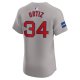 Men's Boston Red Sox David Ortiz Nike Gray Road Elite Player Jersey