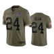 Buffalo Bills Kaiir Elam Olive 2022 Salute To Service Limited Jersey #24