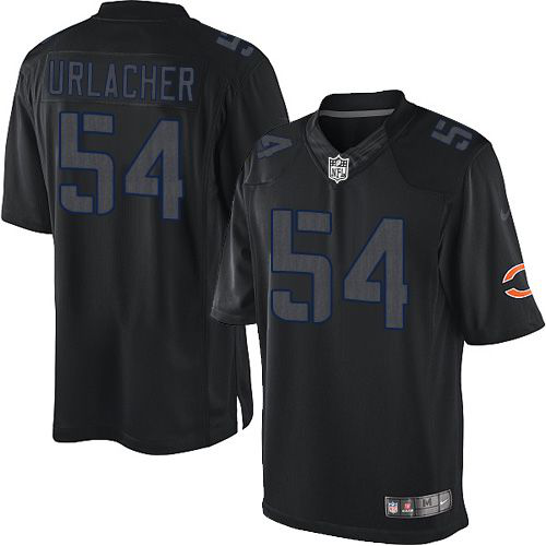 Nike Chicago Bears #54 Brian Urlacher Black Men's Stitched NFL Impact Limited Jersey