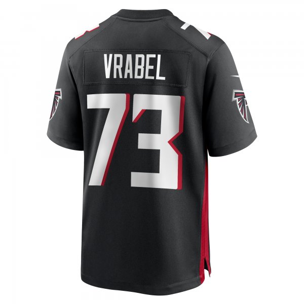 Men's Atlanta Falcons Tyler Vrabel Nike Black Player Game Jersey