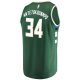 Youth Milwaukee Bucks Giannis Antetokounmpo Fanatics Hunter Green Fast Break Player Jersey - Icon Edition