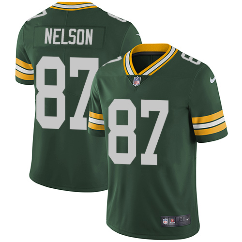 Nike Green Bay Packers #87 Jordy Nelson Green Team Color Youth Stitched NFL Vapor Untouchable Limited Jersey