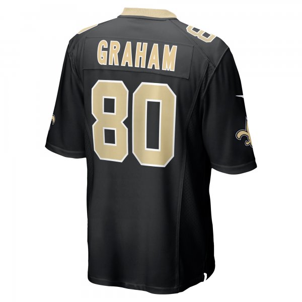 Men's New Orleans Saints Jimmy Graham Nike  Black Team Game Jersey