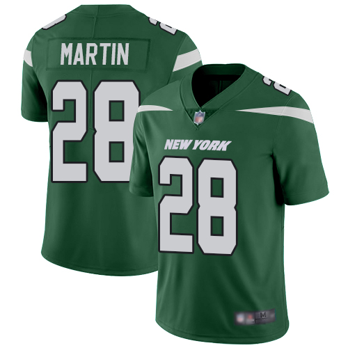 New York Jets #28 Curtis Martin Green Team Color Men's Stitched Nike NFL Vapor Untouchable Limited Jersey