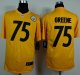 Nike Pittsburgh Steelers #75 Joe Greene Gold Men's Stitched NFL Game Jersey