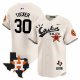 Men's Houston Astros #30 Kyle Tucker Cactus Jack Stitched Limited Cool Base Cream Jersey