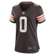 Women's Cleveland Browns Greg Newsome II Nike Brown Team Game Jersey