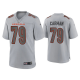 Men's Cincinnati Bengals Jackson Carman Gray Atmosphere Fashion Game Jersey