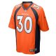 Men's Denver Broncos Caden Sterns Nike Orange Game Jersey